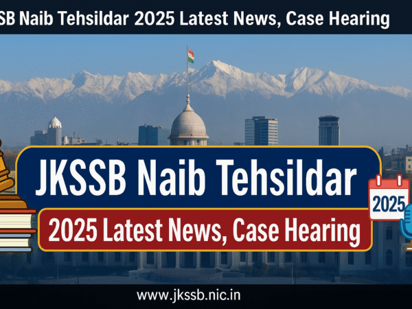 JKSSB Naib Tehsildar Latest News